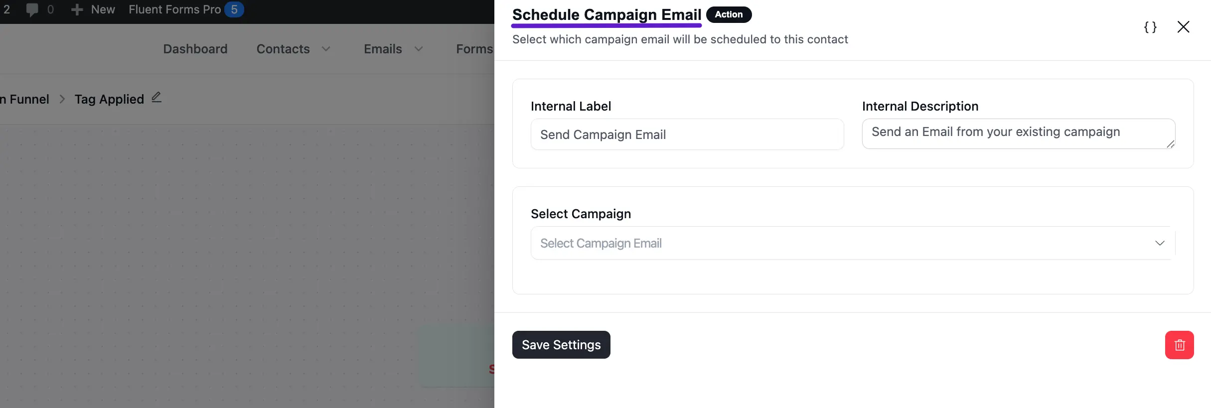 Send campaign email