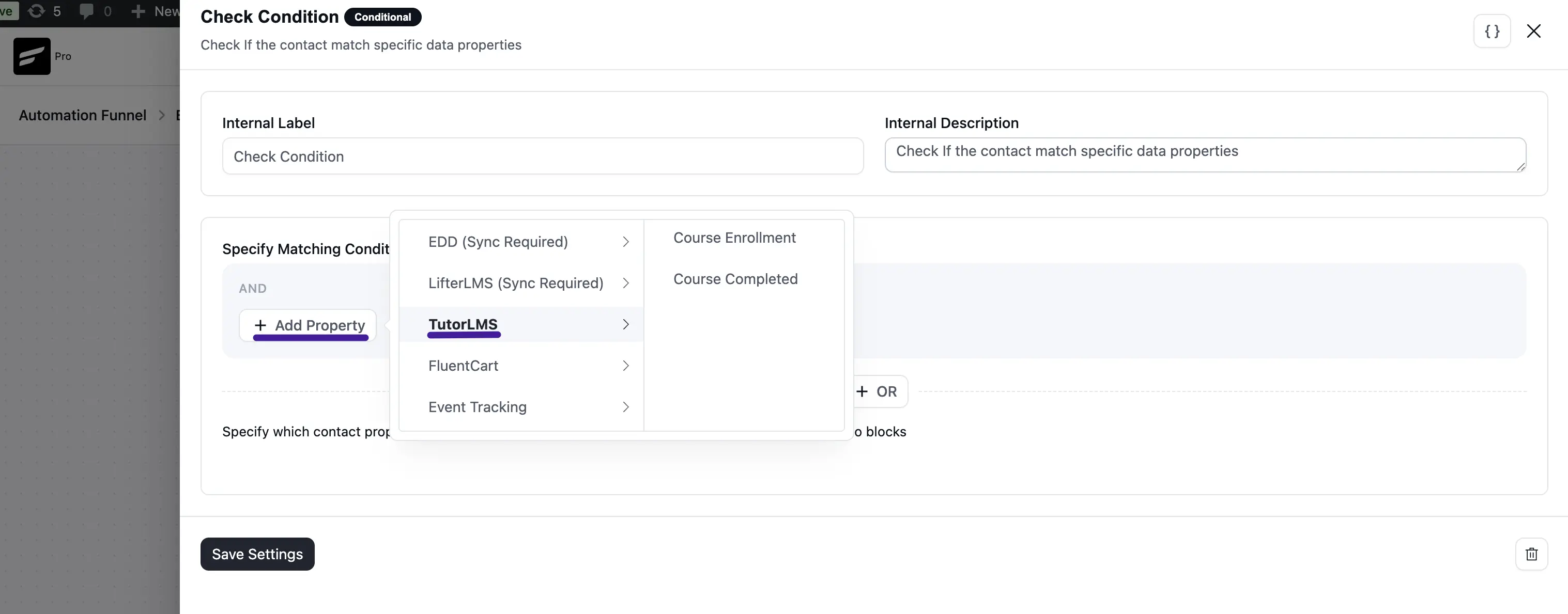 All LMS conditionals