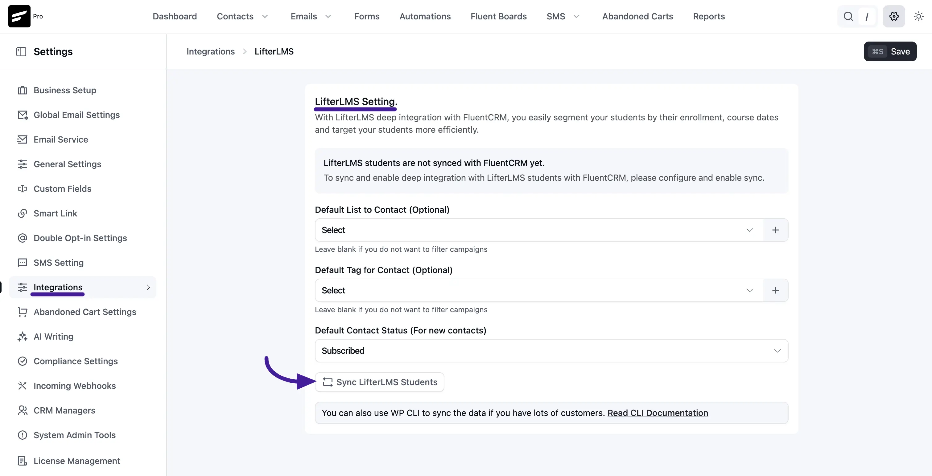 LifterLMS syncing process