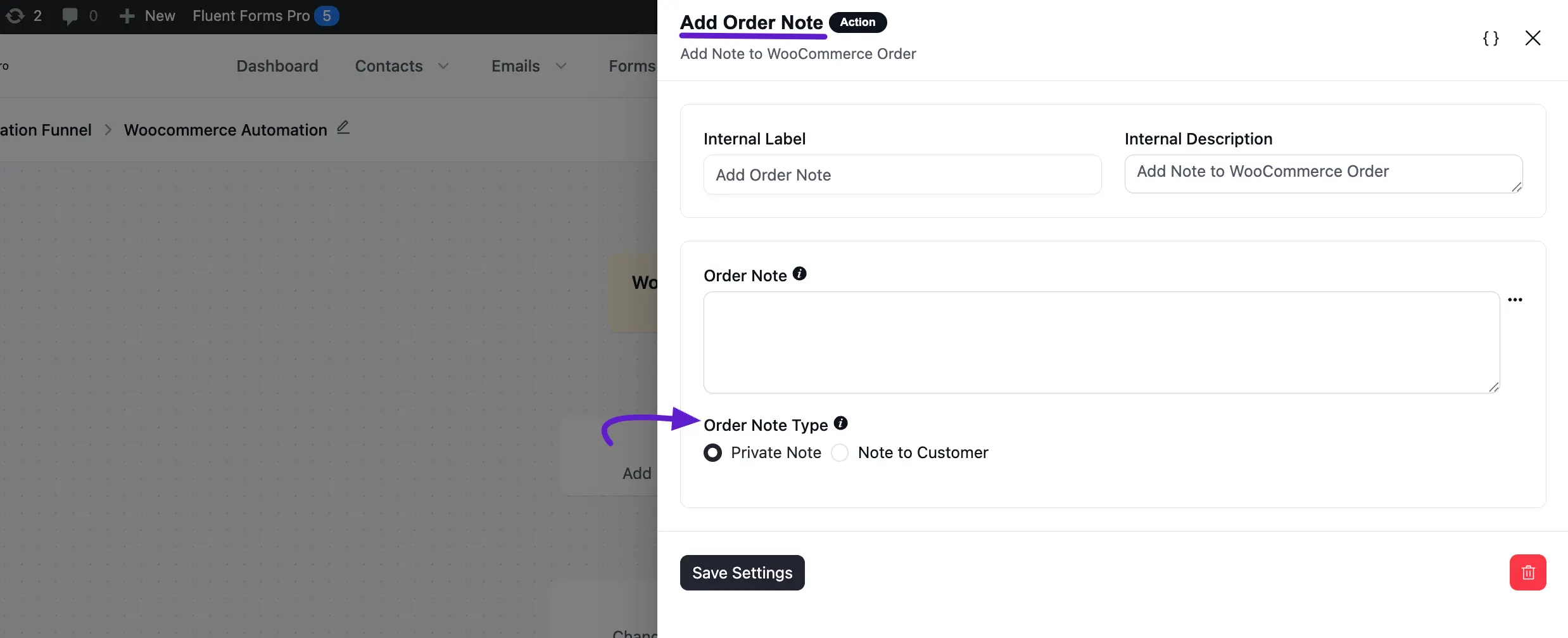add order note