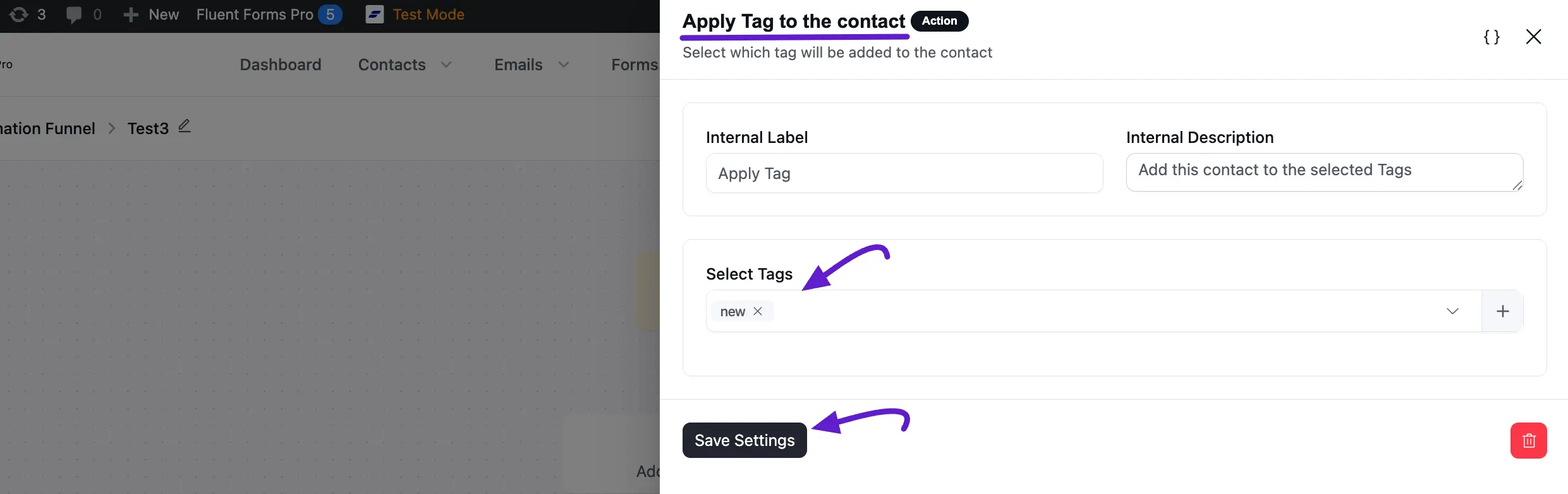 Save Settings