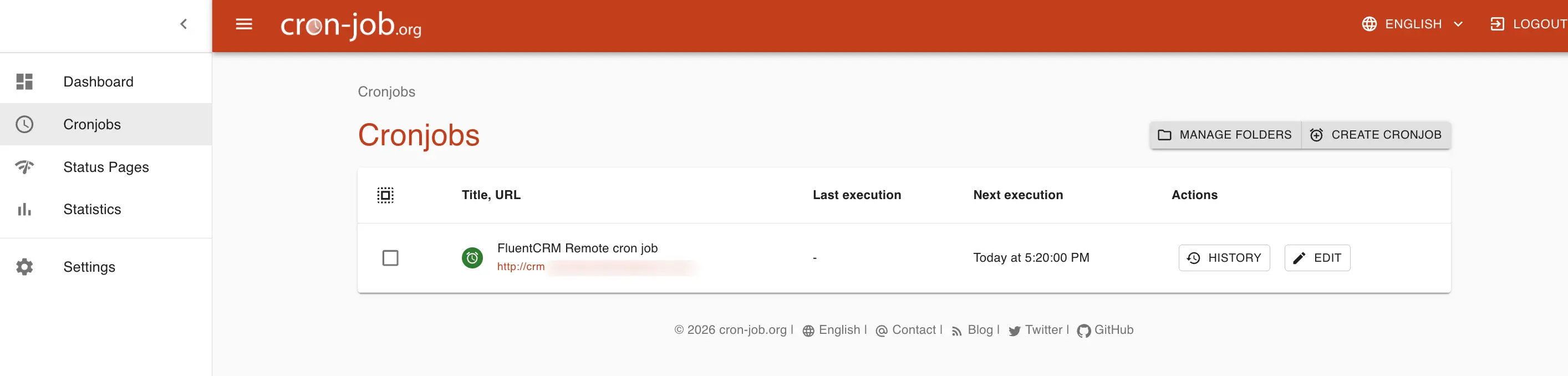 crm cronjoborg list