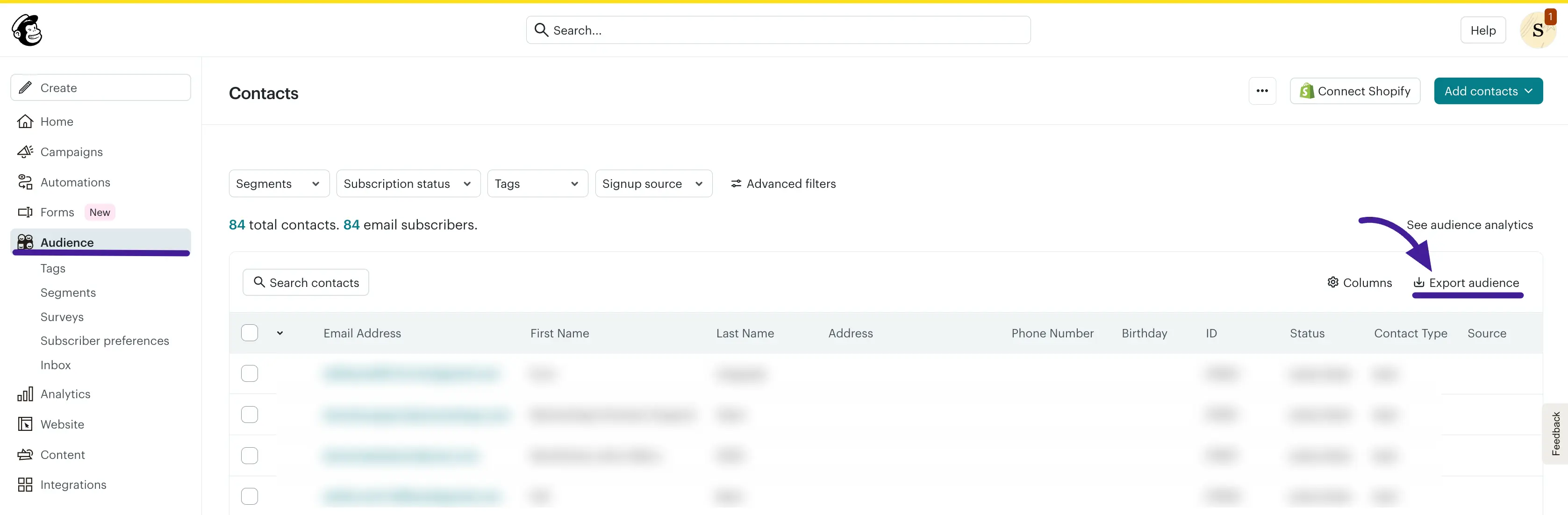 migrating to fluentcrm from mailchimp