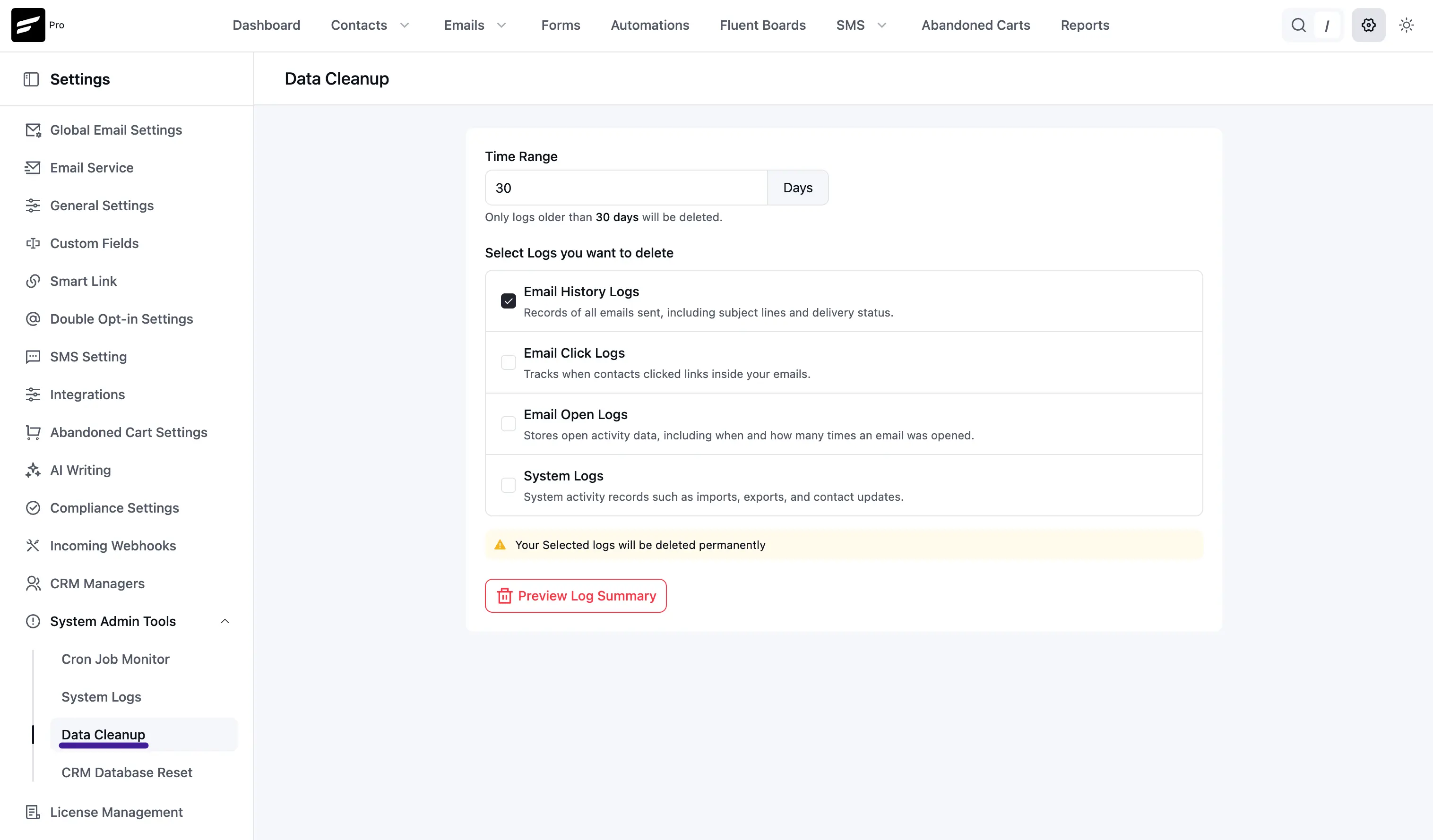 crm tools data cleanup