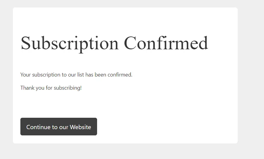 crm double opt in confirmed