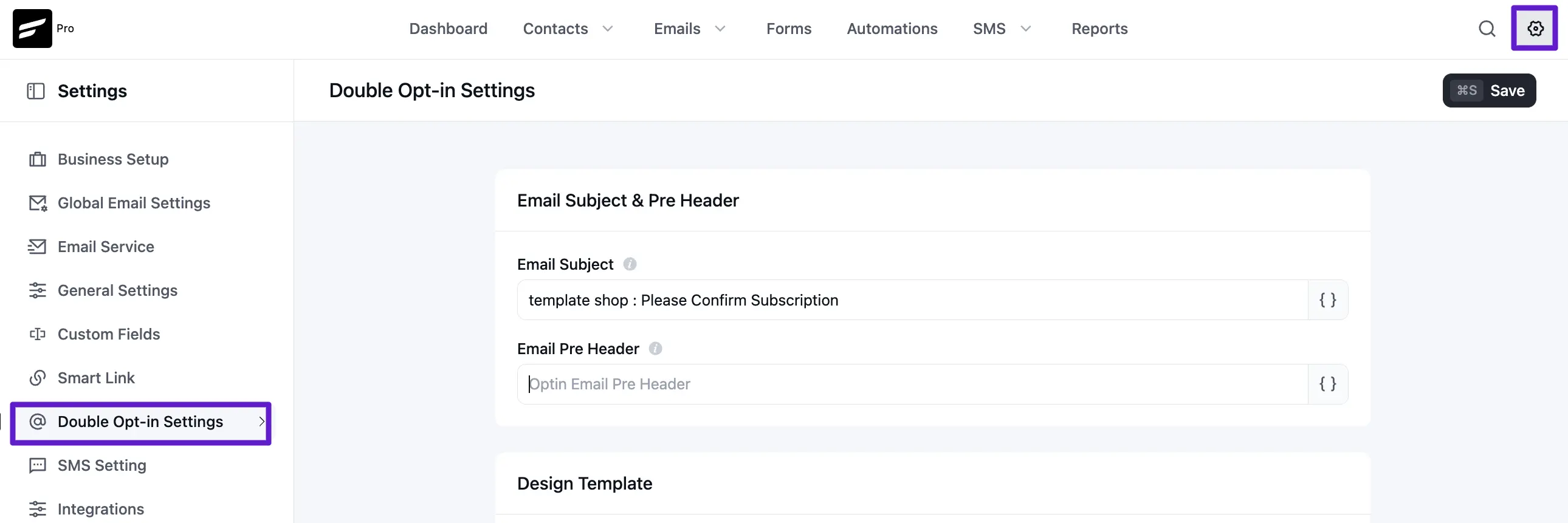 crm double opt in email body