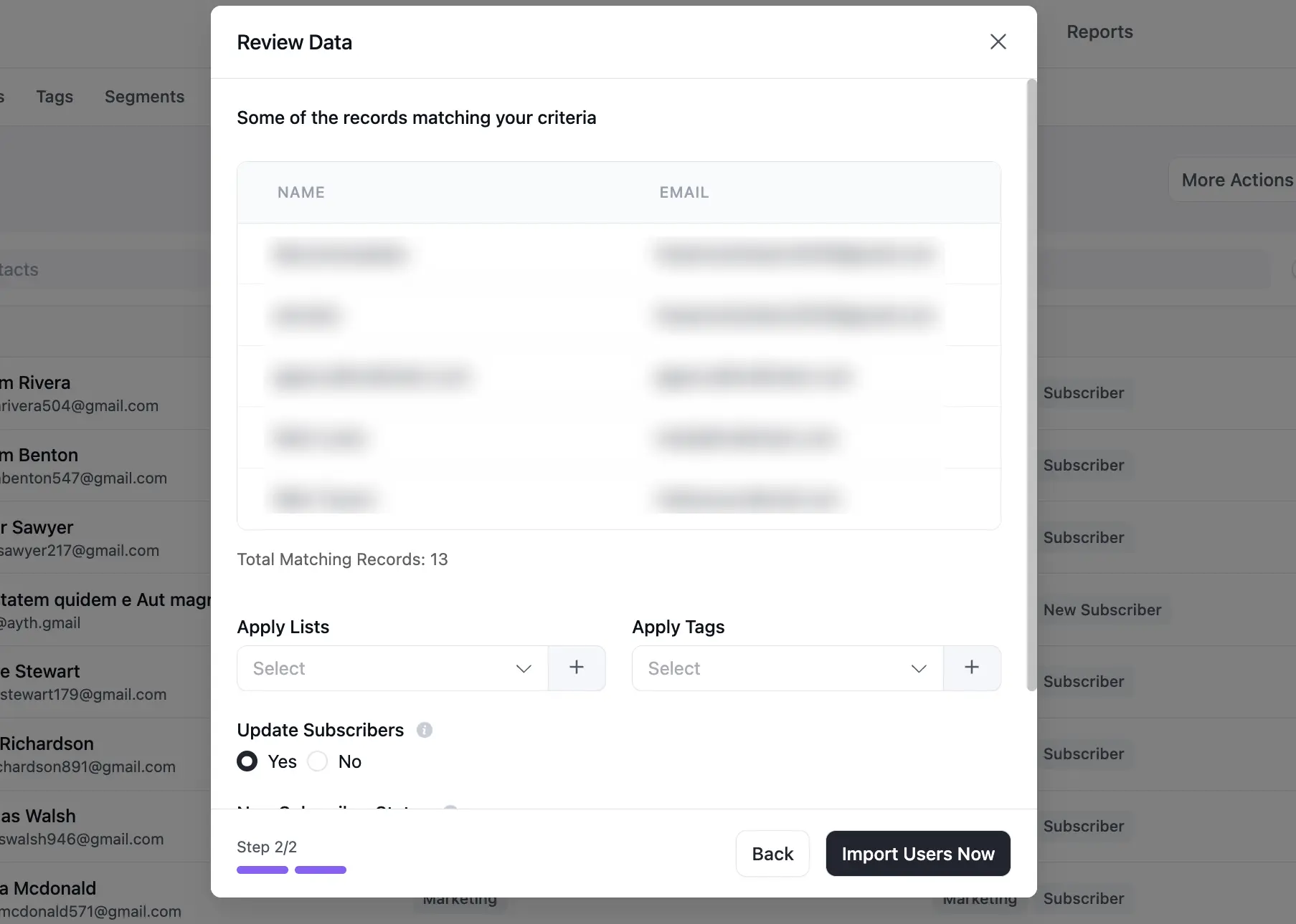 contacts fluentcrm 5 2