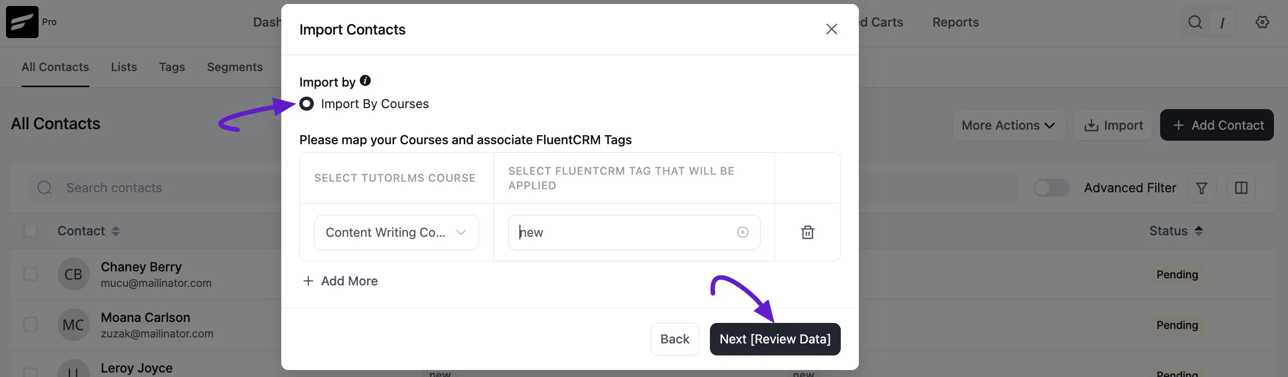 tutorlms import crm 2