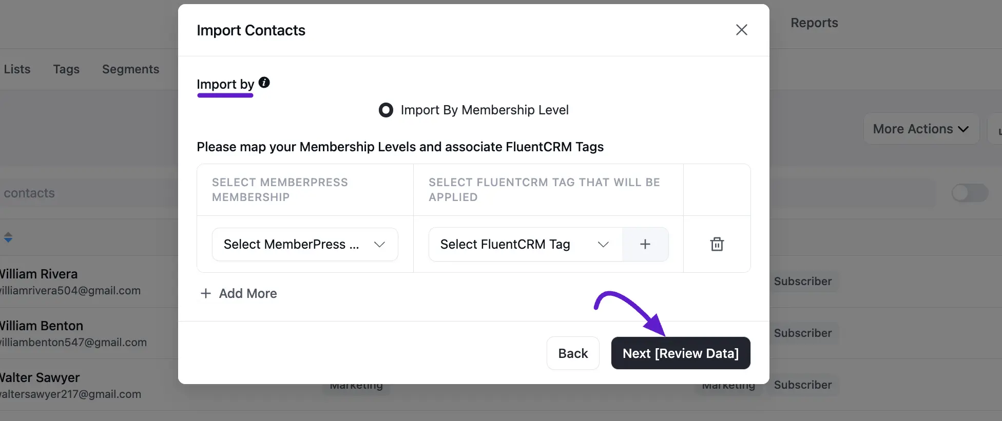 membership import 2 1
