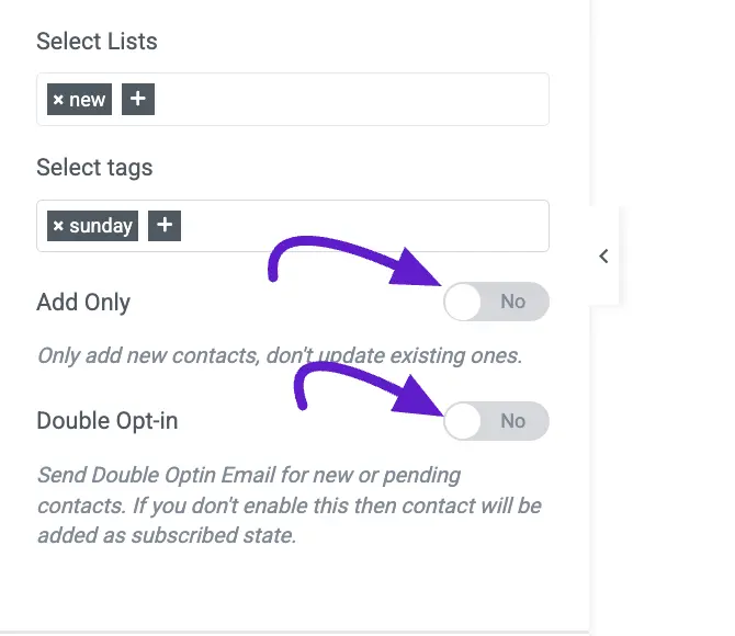 Configure Advanced Options