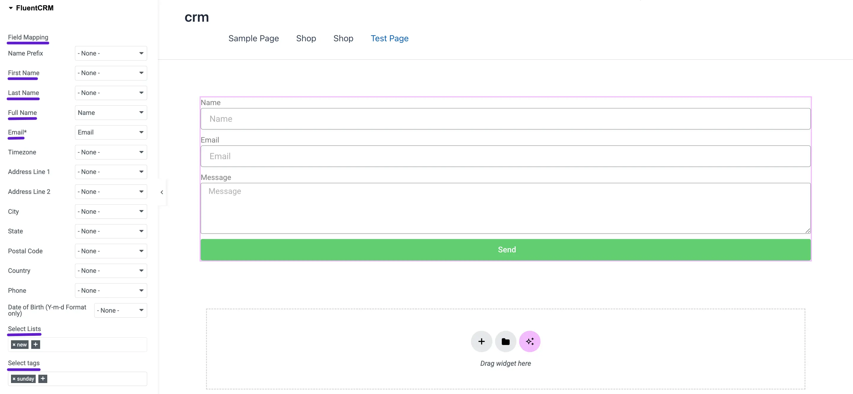 Map Your CRM Fields