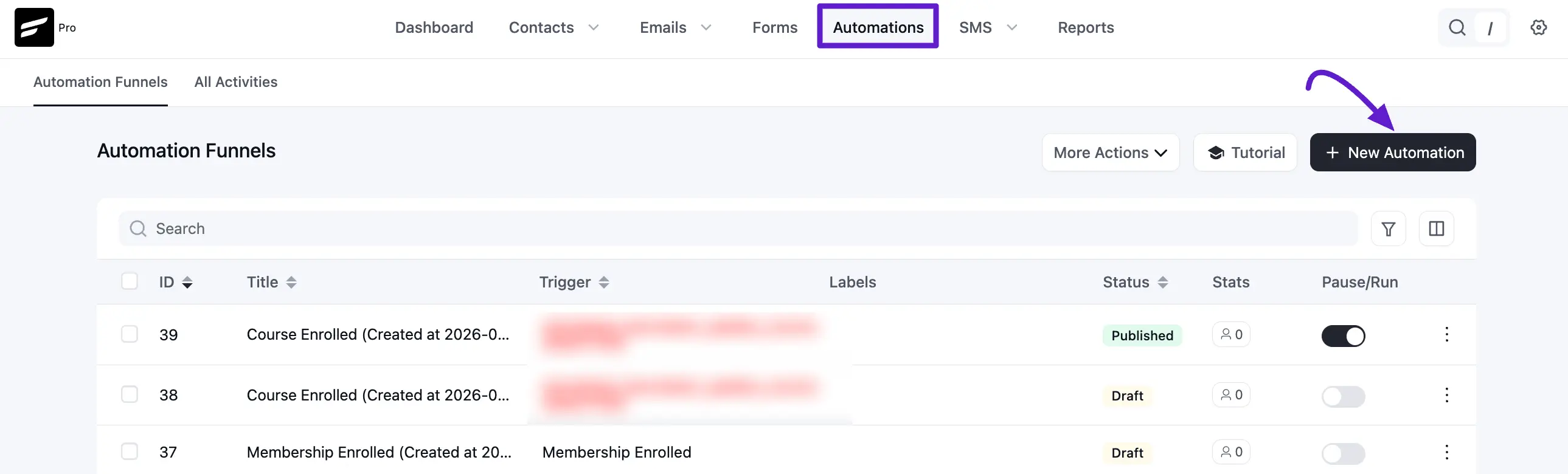 New Automation