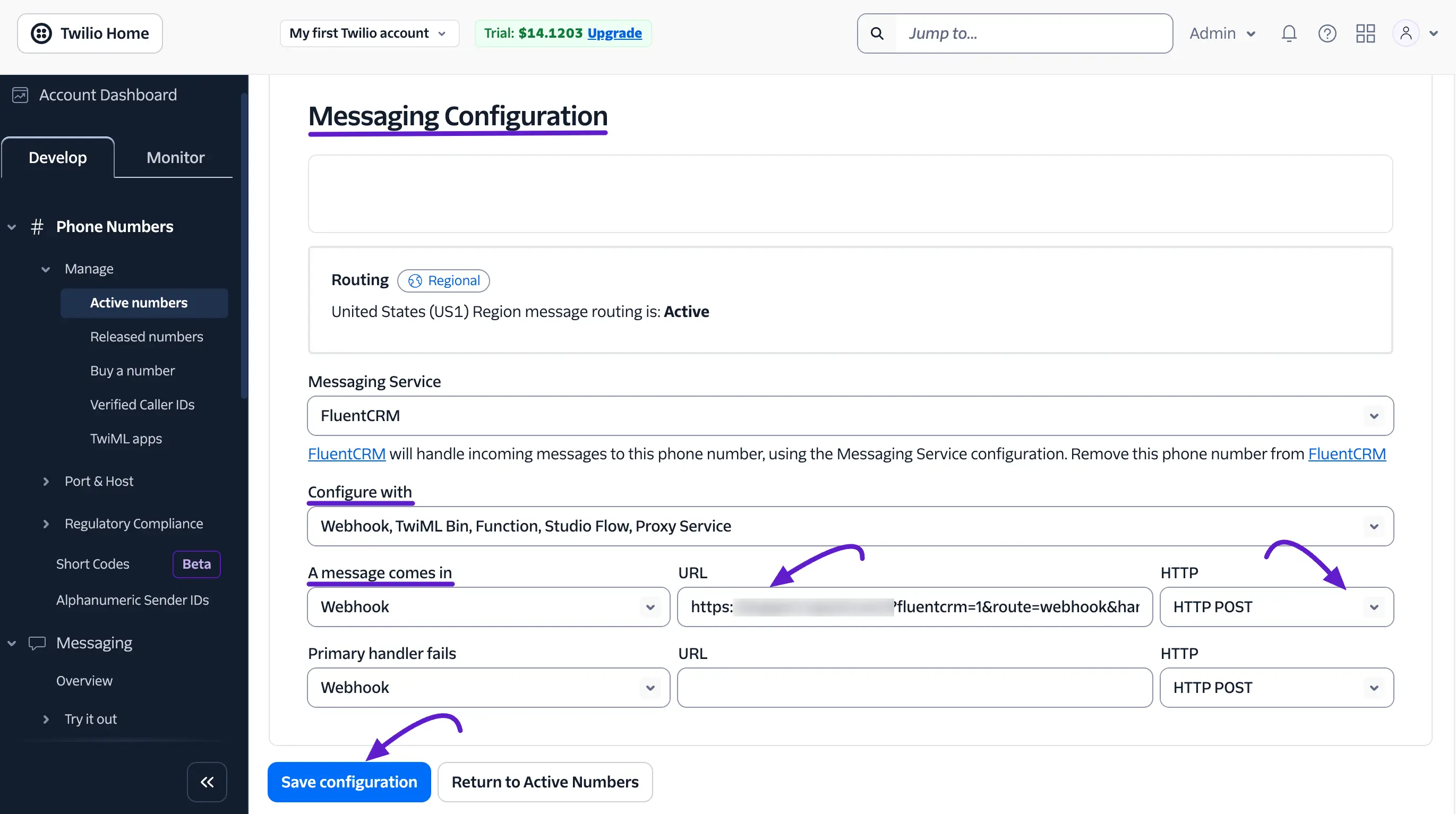 Configure incoming webhook